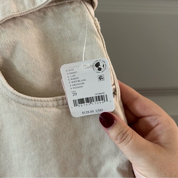 NWT Free People East Bay Cuffed Straight Belted Baggy Jeans - Picture 4 of 6